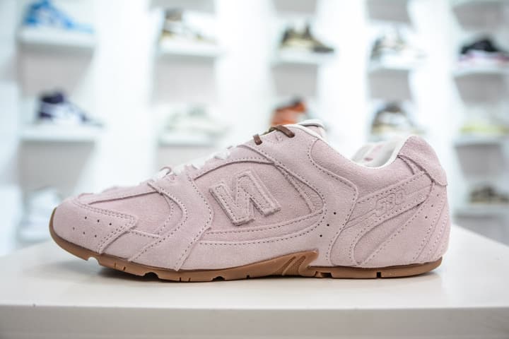 Miu Miu x New Balance 530 SL Distressed Sneakers in Beige