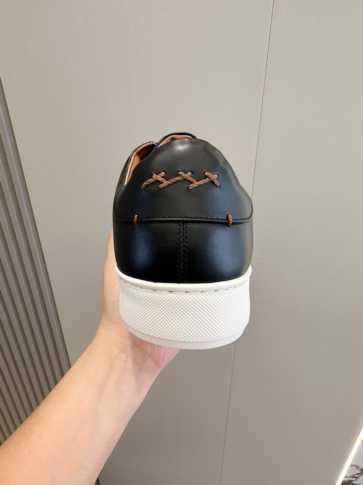 Zegna Tiziano Couture Sneakers in Black With Matching Laces