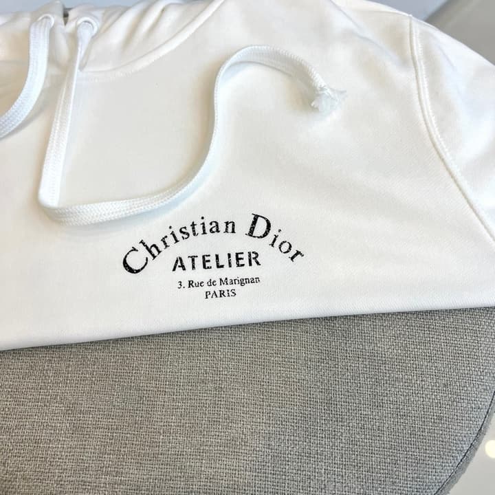 Dior Atelier Hooded Sweatshirt – 2025 FW in Classic Black