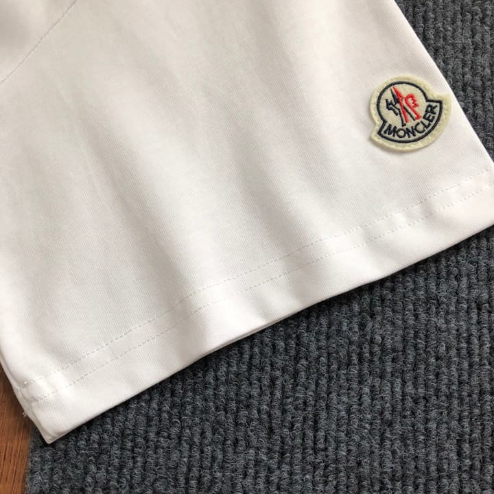 Moncler Embroidered Logo Crewneck T-Shirt – 2026SS in Black