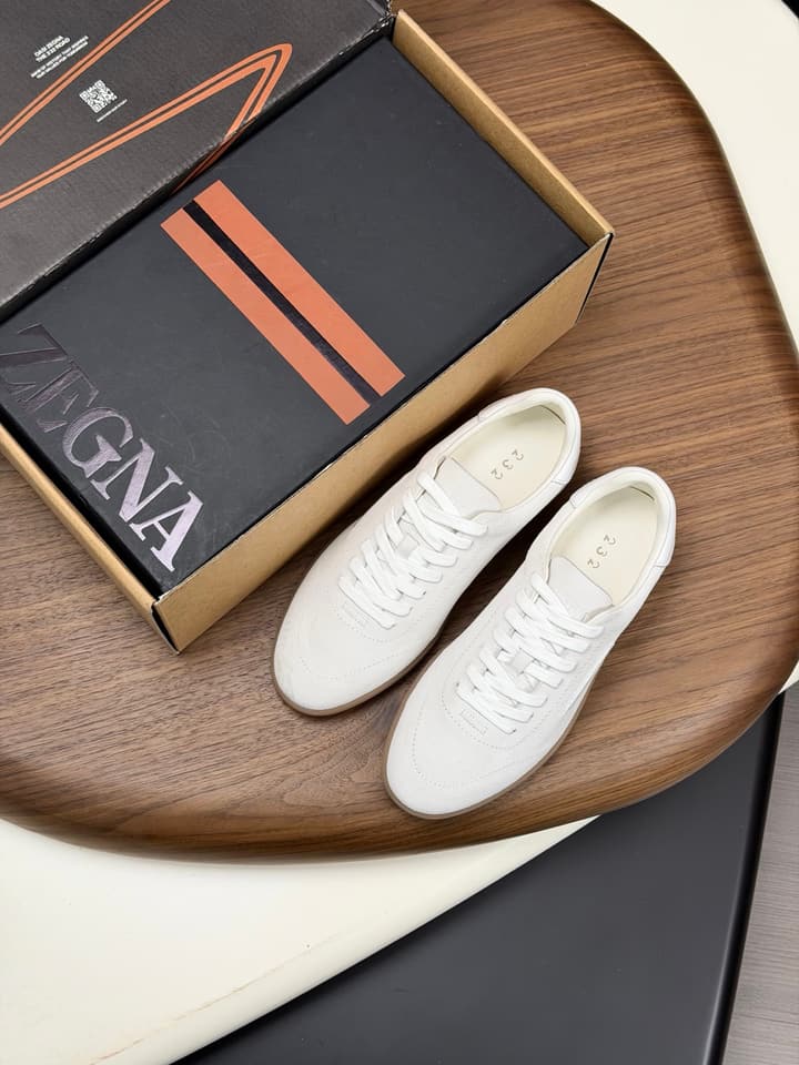 Zegna Old Money Suede Casual Sneakers