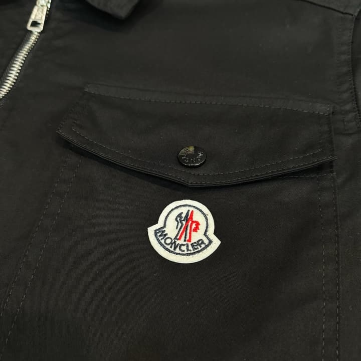 Moncler Pocket Zipper Jacket in Classic Black