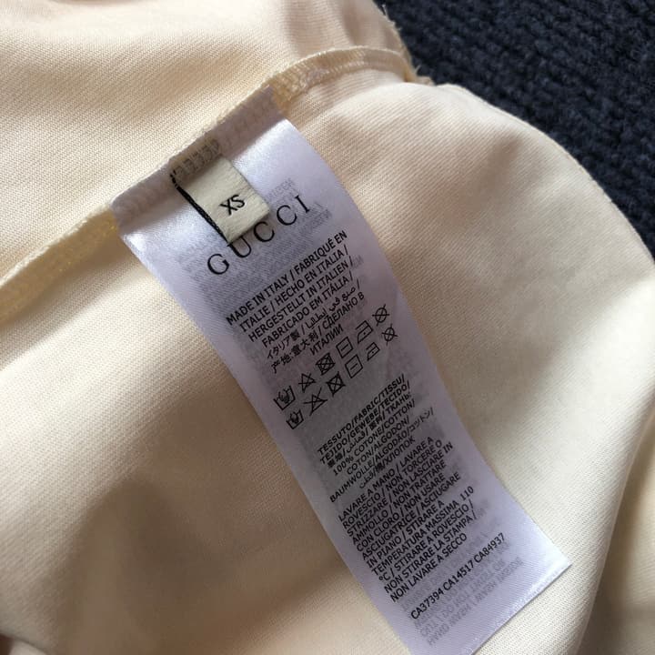 Gucci Embossed Logo Crewneck T-Shirt – 2026SS in Apricot