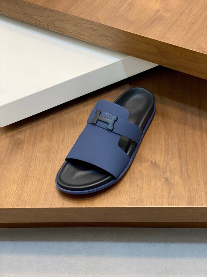 Hermès Cowhide Slides