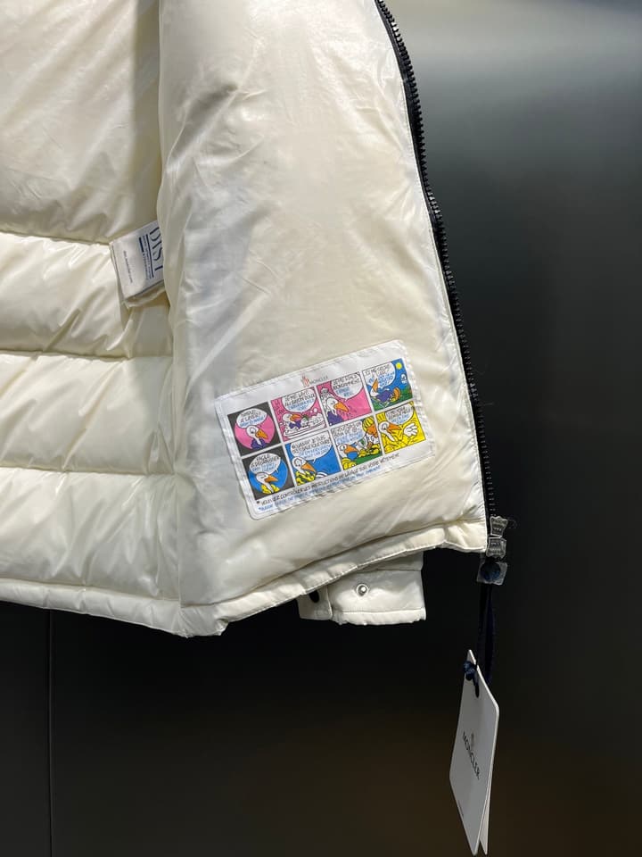 Moncler Maya Short Down Jacket – Kids Collection in Cream White