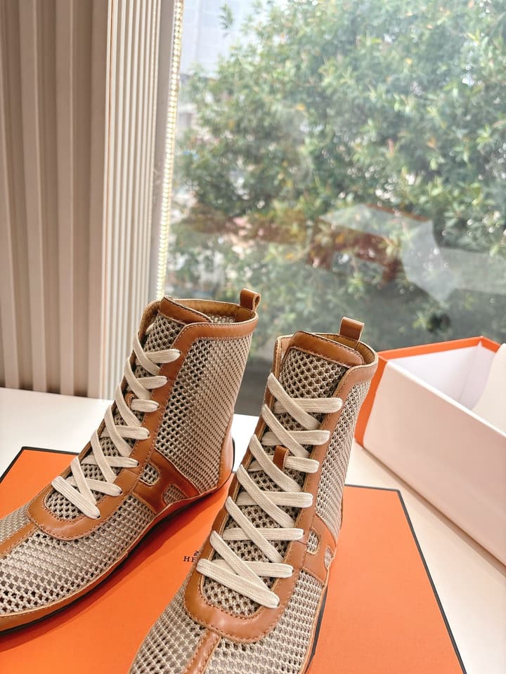 Hermès Bouncing Mesh Sneakers in Black