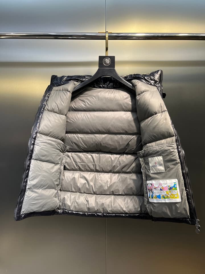 Moncler Classic Hooded Down Vest in Black