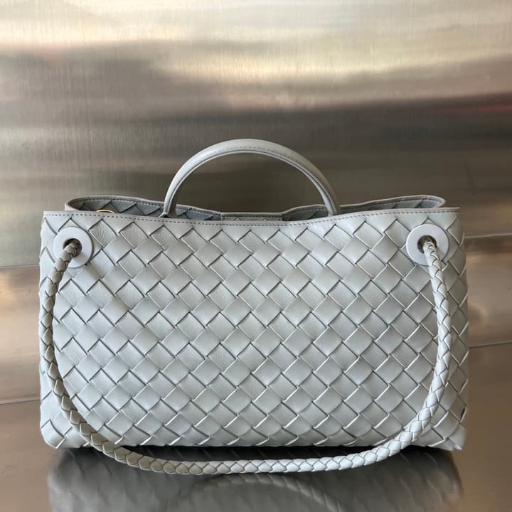 Bottega Veneta Andiamo Handbag in Charcoal Grey