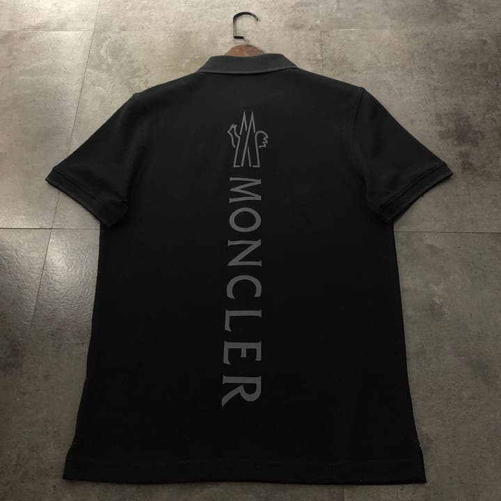 Moncler Classic Logo Back Print Polo Shirt – 2026SS in Black