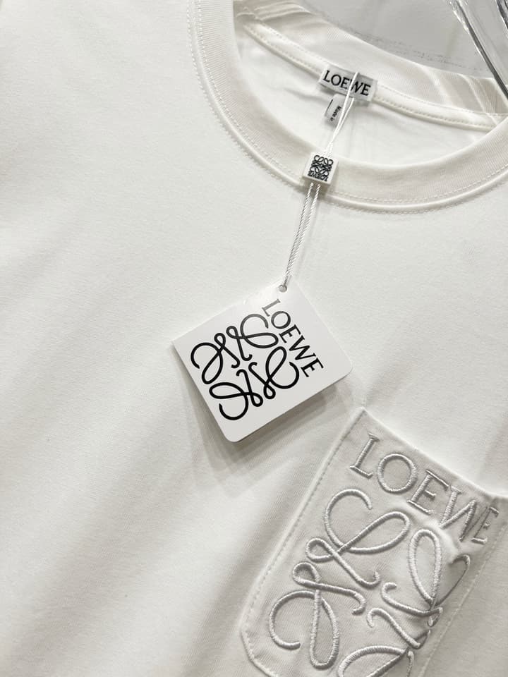Loewe Minimalist Pocket Embroidery T-Shirt in Classic Black