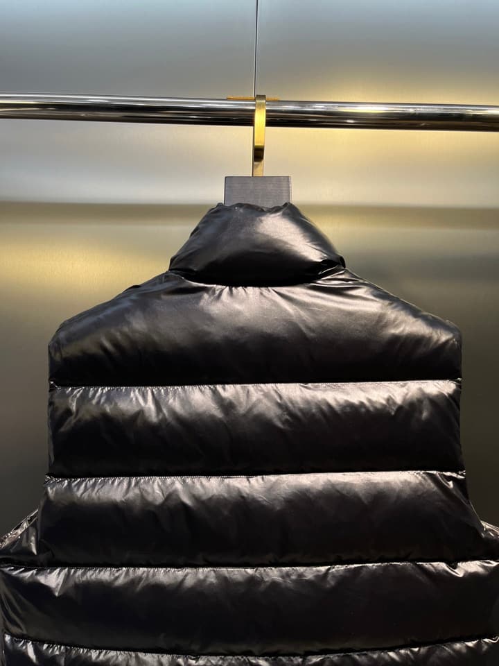 Moncler Unisex Down Vest in Gold