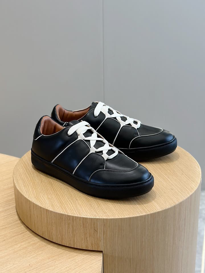 Zegna Tiziano Couture Sneakers in Black With Matching Laces