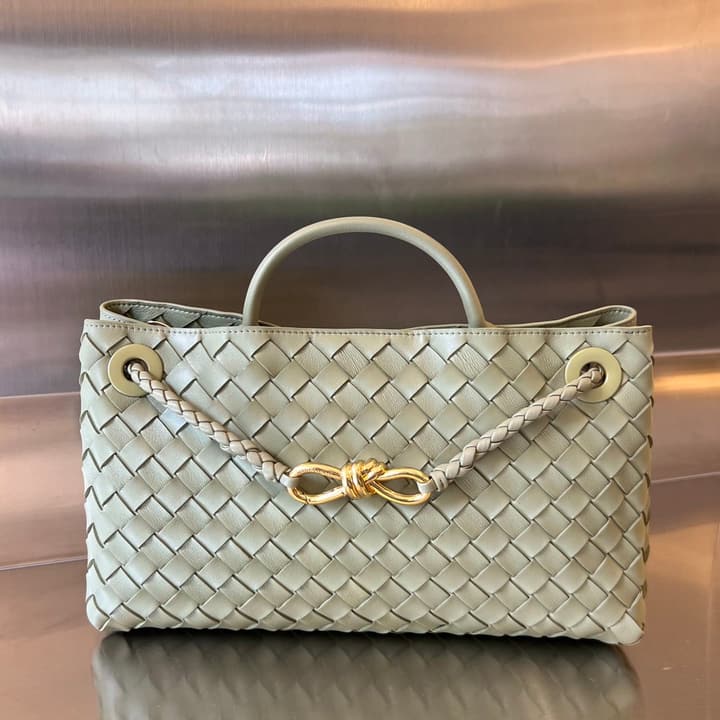 Bottega Veneta Andiamo Handbag in Charcoal Grey