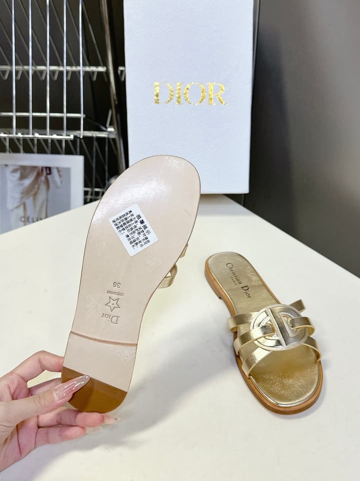 Dior CD Slides – 25SS in Black