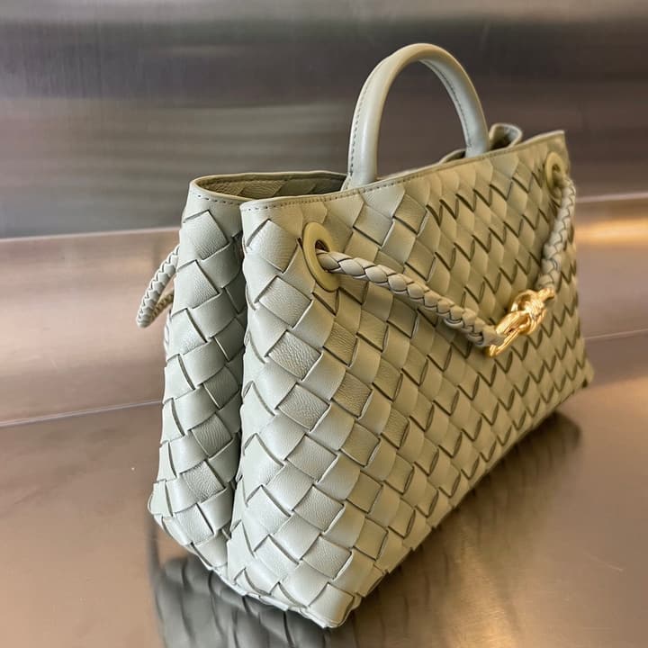 Bottega Veneta Andiamo Handbag in Charcoal Grey