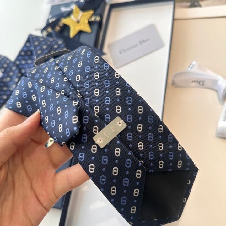 Dior Men's Logo Tie in Black
