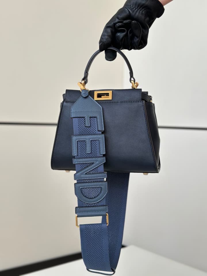 Fendi Peekaboo Classic Handbag in Deep Royal Blue