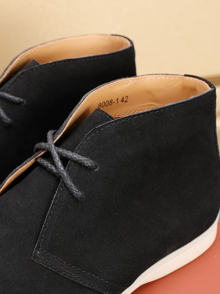 Loro Piana Water-Repellent Suede Moccasin Loafers in Black