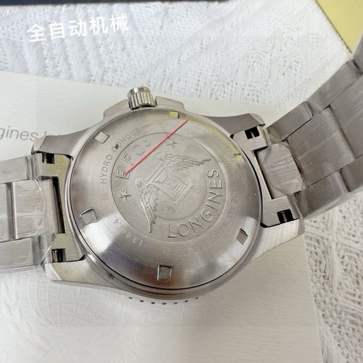 Longines Conquest HydroConquest Automatic Watch in Black Dial Steel Band