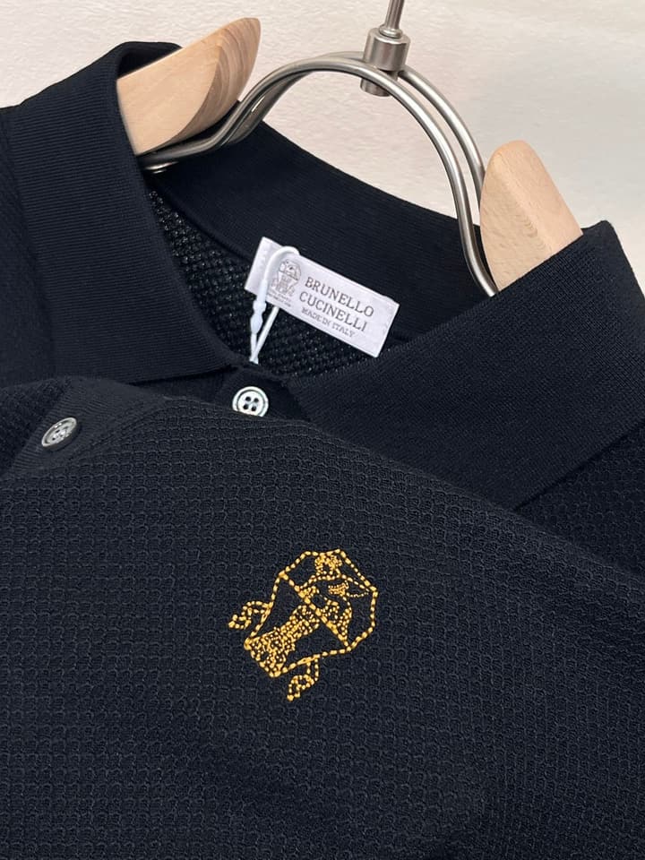Zegna Minimalist Knit Polo Shirt – Spring/Summer Collection – 2026SS in Black