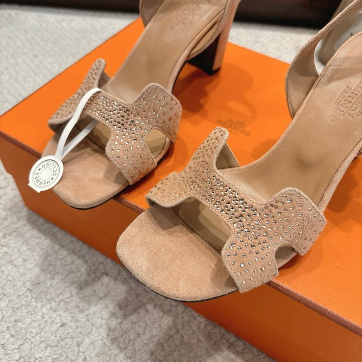 Hermès Eremite 80 Heeled Sandals in Black