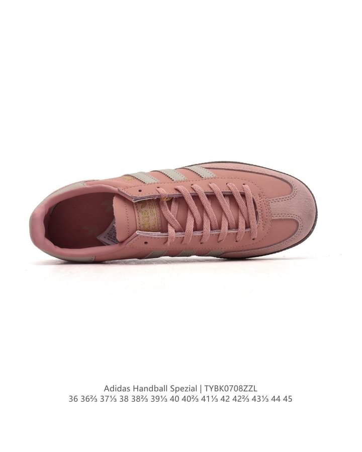 Adidas Handball Spezial Low-Top Retro Sneakers in Dusty Pink Suede