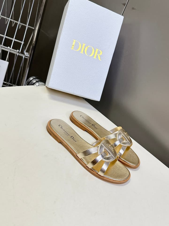 Dior CD Slides – 25SS in Black