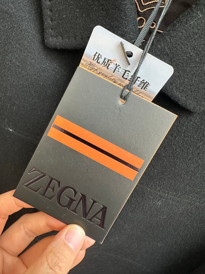 Zegna Italian Luxury Wool Coat in Camel Beige