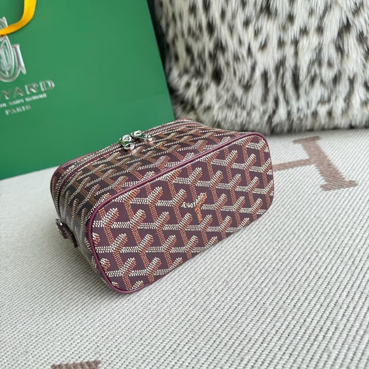 Goyard Muse Mini Vanity Case in Bright Orange Goyardine