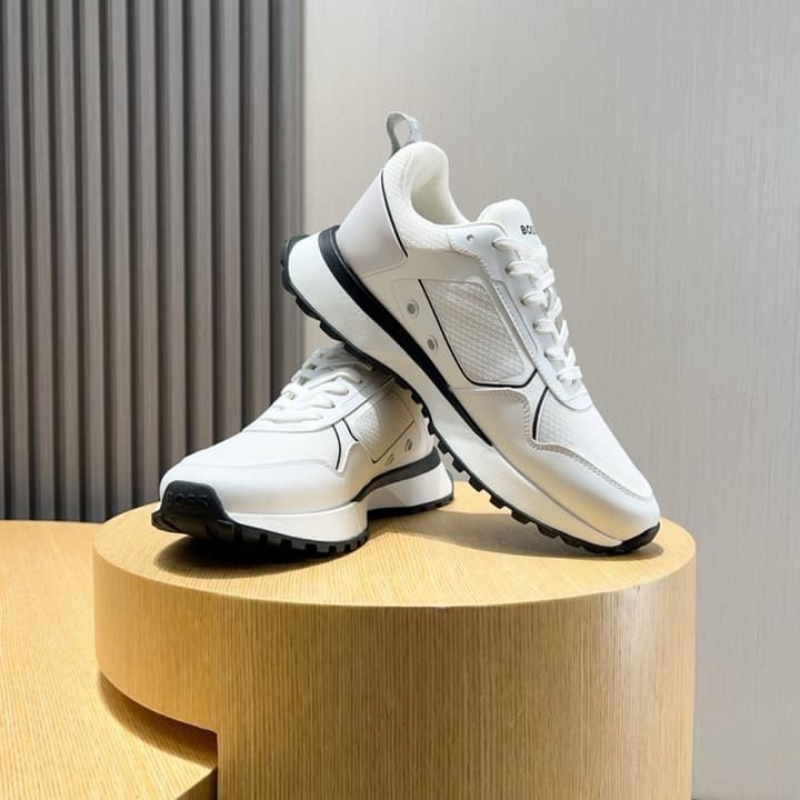 Boss Men's Luxury Sport Sneakers in Black
