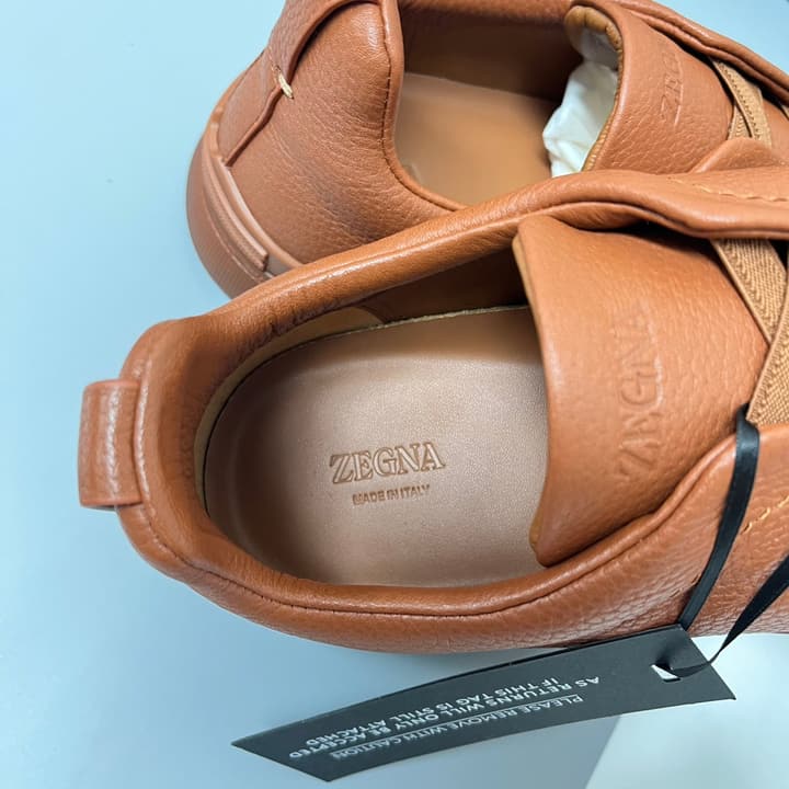 Zegna SECONDSKIN Triple Stitch™ Casual Sneakers in Monochromatic Black