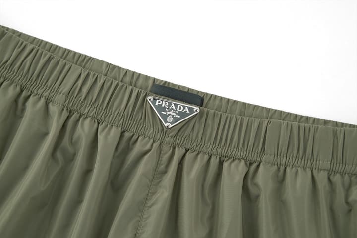Prada Re-Nylon Swim Trunks in Black