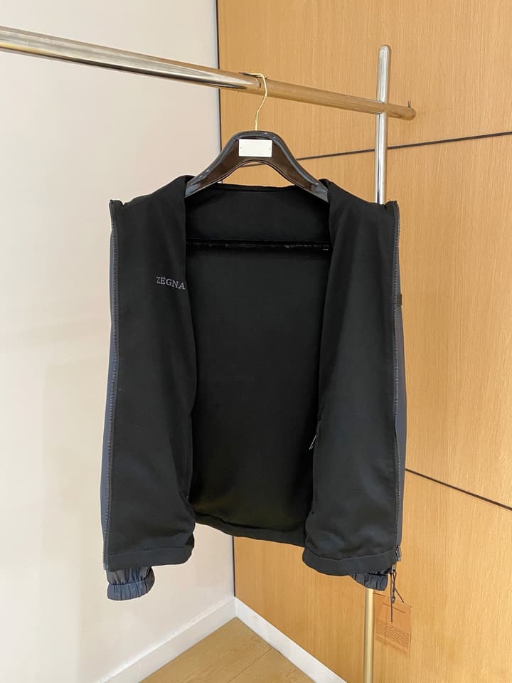 Zegna 2025 Men's Casual Jacket – 2025 Collection in Charcoal Gray