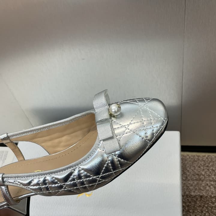 Dior Ballet Cannage Low-Heel Ballerina Flats – 2024 Spring/Summer Collection in Black Patent