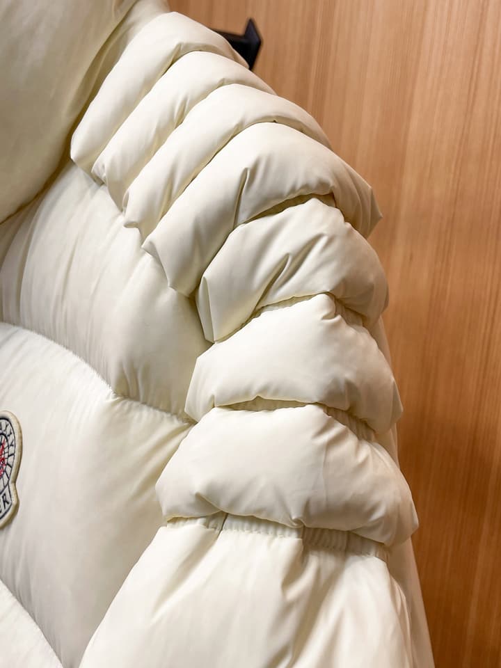 Moncler Stand Collar Embossed Down Jacket – Limited Edition in Black
