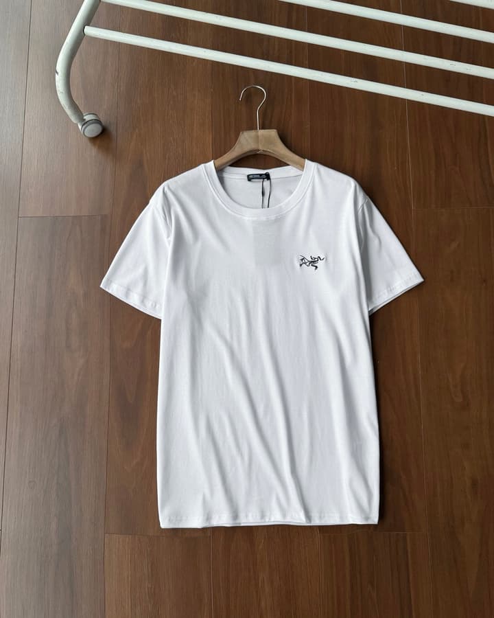 Arc'teryx Embroidered Minimalist Cotton T-Shirt in Classic Black
