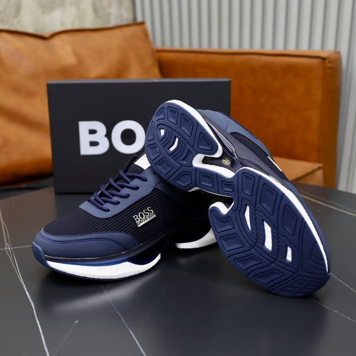 Boss 2024 Knit Sneakers – New Collection in Black Knit