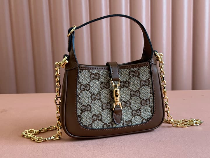 Gucci Jackie 1961 Lizard Rhinestone Tote Bag