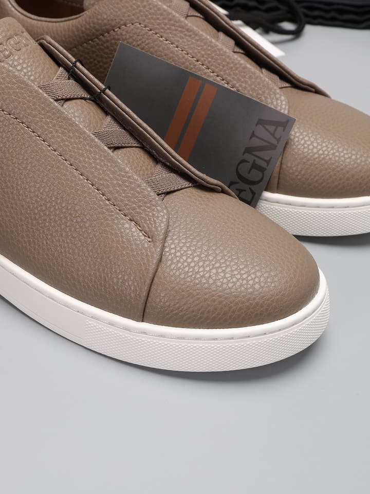 Zegna Triple Stitch Low-Top Sneakers