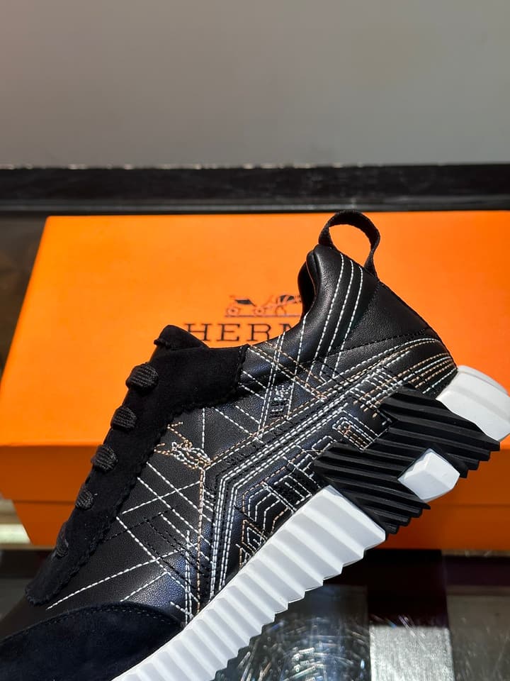 Hermès Bouncing Sneakers in Black 1