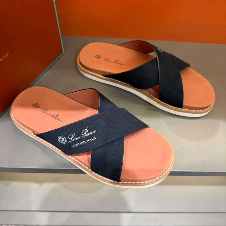 Loro Piana Summer Walk Crisscross Mules