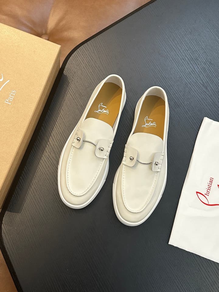 Christian Louboutin Men's Casual Sneakers in All White