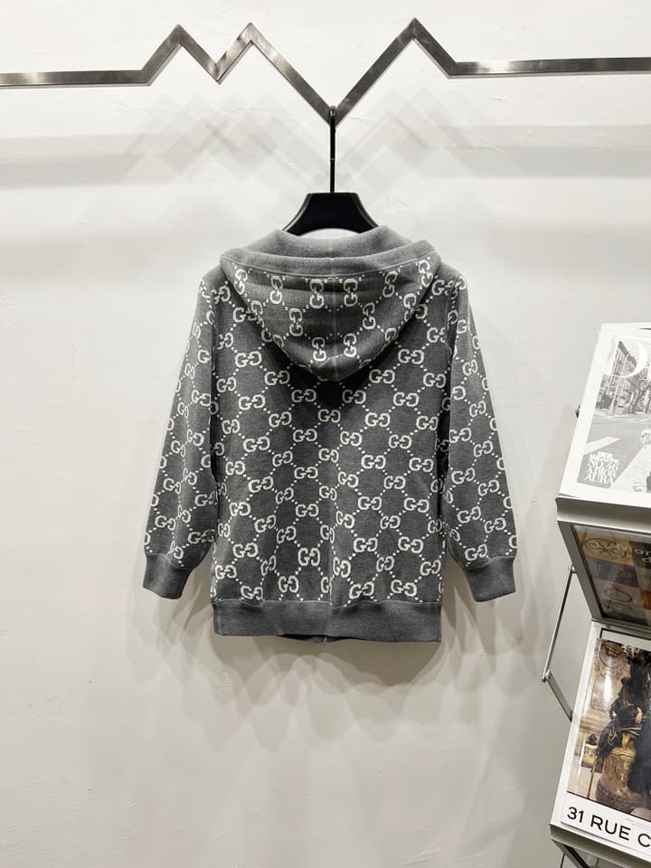 Gucci Reversible Jacquard Wool Hoodie – Autumn/Winter Collection