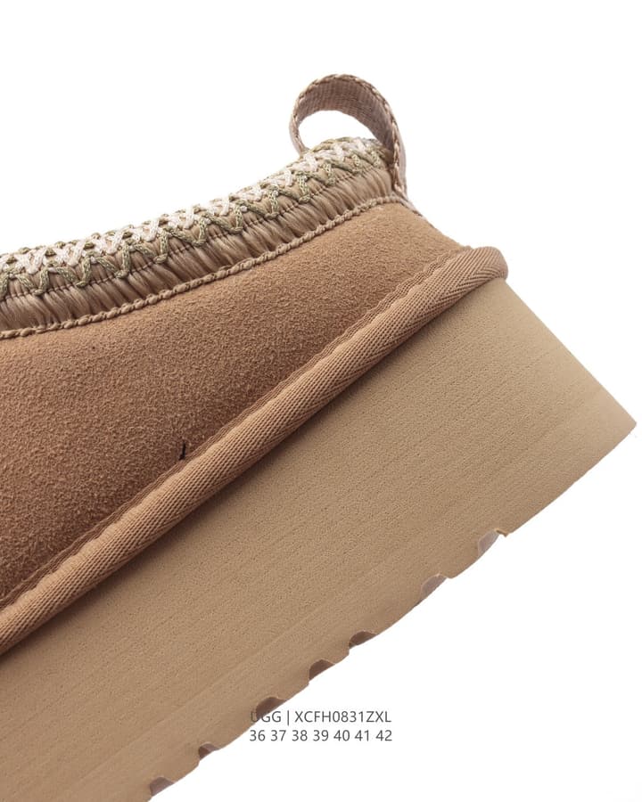 UGG Wool-Lined Winter Slippers in Tan