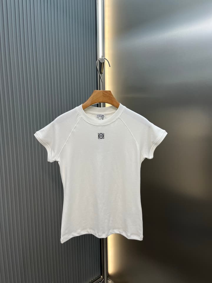 Loewe Cotton-Blend Raglan T-Shirt in Black