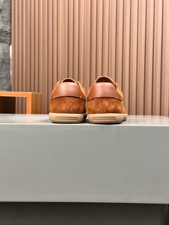 Zegna Old Money Suede Casual Sneakers
