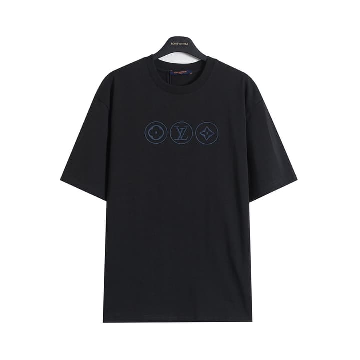 Louis Vuitton Monogram 3D Embroidered T-Shirt – 26SS in Black