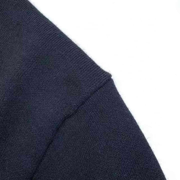 Miu Miu Inlaid Logo Knitted Cardigan in Black