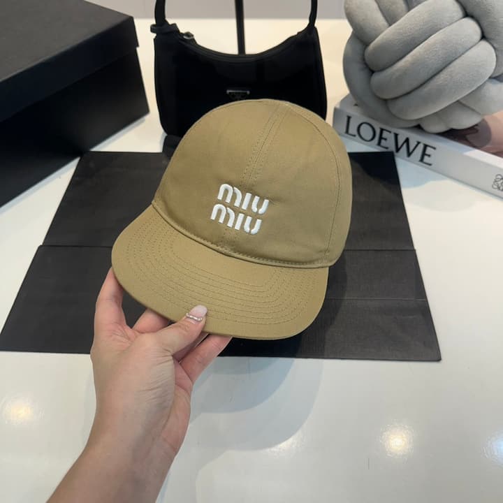 Miu Miu Canvas Baseball Cap