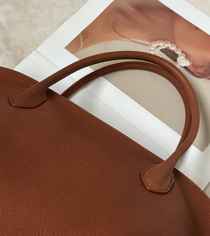 The Row Agnes 15 Leather Bowling Bag